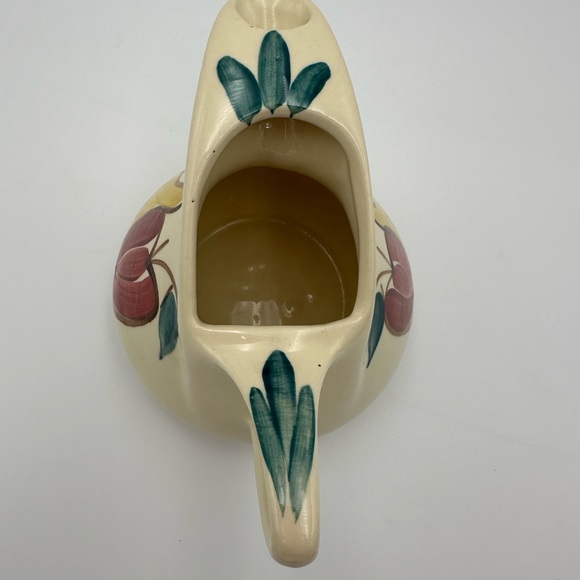 PURINTON POTTERY PITCHER ICE LIP Hand Painted FRUIT DESIGN - Picture 5 of 5